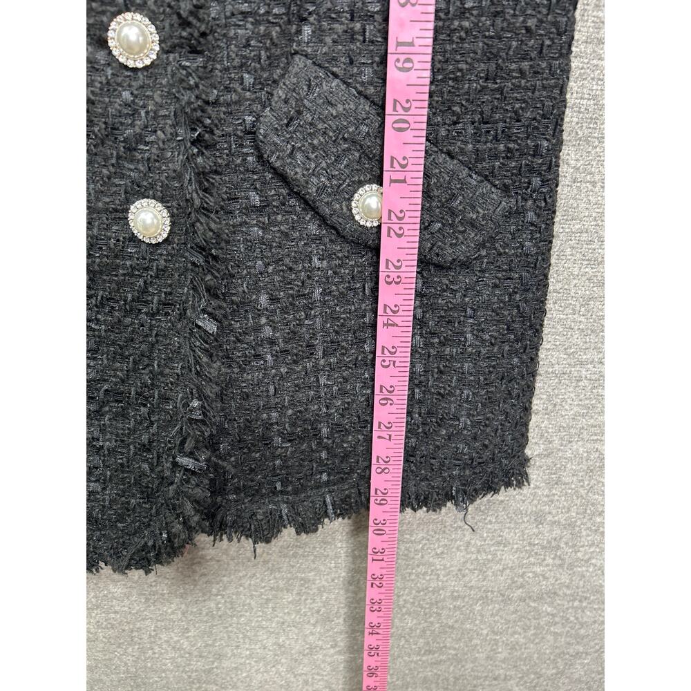 DOLCE CABO TWEED JACKET PEARL BUTTON, SIZE XS - Picture 6 of 6